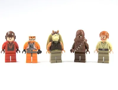 Buy LEGO® STAR WARS™ 5 Figures Luke Skywalker Obi Wan Kenobi Pilot Naboo Fighter • 30.62£