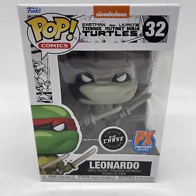 Buy Funko Teenage Mutant Ninja Turtles Leonardo Chase (Black And White) With... • 29.99£