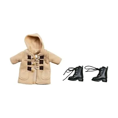 Buy Nendoroid Doll Warm Clothing Set Boots & Duffle Coat Beige Cloth Plastic G16 FS • 75.19£