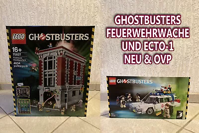 Buy LEGO Ghostbusters Fire Department Headquarters 75827 And Ecto-1 21108 Ideas - NEW ORIGINAL PACKAGING • 796.70£