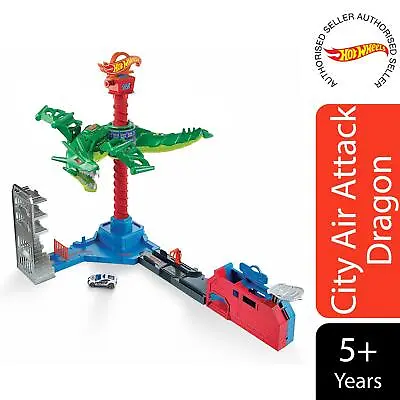 Buy Hot Wheels City Air Attack Dragon Play Set With Ramps And Connection Points • 29.99£