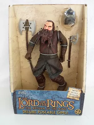 Buy Lord Of The Rings Deluxe Poseable Gimli Return Of The King NEW UNUSED TOY BIZ • 27.50£