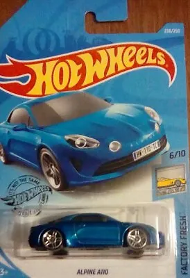 Buy Rare Mattel Hot Wheels Alpine A110 Launch Blue Car 1:75 New On Long Blister Pack • 18.95£