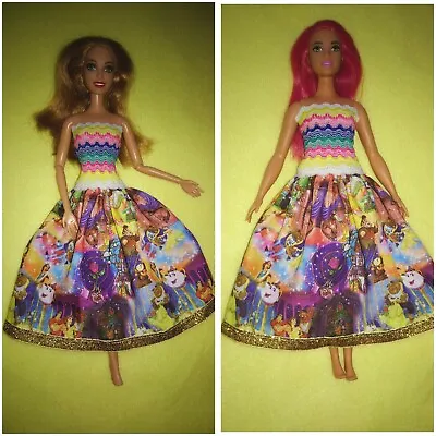 Buy Barbie Curvy Dolls Dress Princess Ball Gown Beauty & The Beast Disney K60 • 10.40£