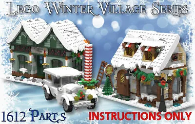 Buy Winter Village Butcher & Candlestick Maker INSTRUCTIONS ONLY MOC For Lego Bricks • 6.60£