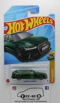 Buy Hot Wheels '17 Audi RS6 Avant Green Hotwheels Long Card 2023 NEW HKH69 Mattel • 3.99£