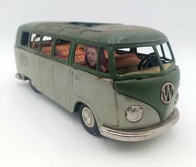 Buy Vintage Bandai Volkswagen Bus Friction Promo Car Toy Tin Litho Japan • 18.23£