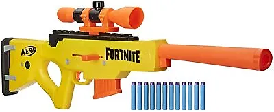 Buy NERF Play Gun Fortnite Basr L 27.2cm Yellow/Orange 2-Piece NO ORIGINAL PACKAGING • 36.28£