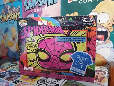 Buy SEALED Funko POP! Tees Marvel Spider-Man Large T-Shirt And Action Figure Bundle • 80£