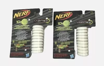 Buy Nerf Vortex Glow In The Dark Disc Refill Pack X 2 Hasbro (20 Discs) New Sealed • 9.94£