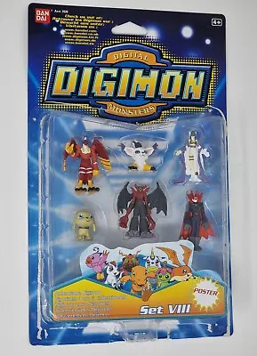 Buy Digimon Bandai 4cm Scale Mini Figure Set 8 (VIII) W/ Poster (Complete) • 40£