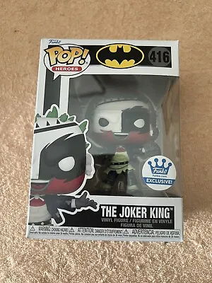 Buy The Joker King Funko Pop Vinyl Figure #416 DC Batman Funko Shop Exclusive • 10.95£