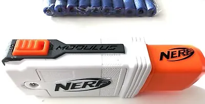 Buy Genuine Nerf Rail Attachment Torch Flashlight & 10 Brand New Darts Working VGC • 9.99£