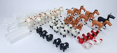 Buy Fisher Price Farm Animals Large Lot Bundle Horse Pig Cow Chicken Fence • 46.46£