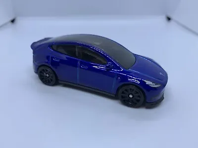 Buy Hot Wheels - Tesla Model Y 2024 B Case Blue - MINT LOOSE - Diecast - 1:64 • 3.75£