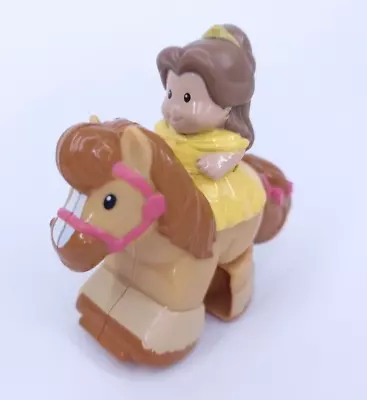 Buy Fisher Price Little People Brown Klip Klop Horse Disney Princess Belle Toy • 17.98£