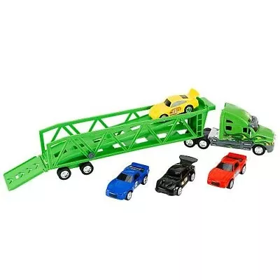 Buy Fast Lane Race Car Carrier With 4 Cars - Toys 'R' Us • 25£