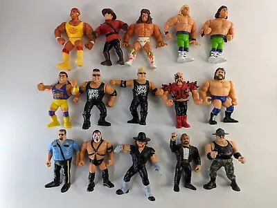 Buy Hasbro WWF Wrestler Action Figures Lot Used Condition For Restoration Spares 90s • 59.99£