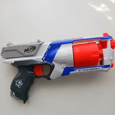 Buy NERF N-Strike Elite Toy Gun STRONGARM Soft Dart Revolver Style Pistol Blaster  • 4.50£