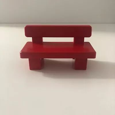 Buy Playmobil 123 Objects: Red Bench - Combined Postage Available • 2£