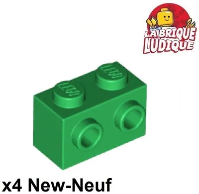 Buy Lego 4x Brick Modified 1x2 Studs 1 Side Green/Green 11211 New • 1.99£