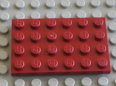 Buy LEGO Dark Red Plate / DkRed Plate 4x6 Ref 3032 Set 43175 75175 75827 10241 • 2.05£