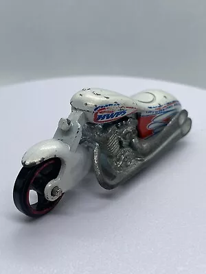 Buy 1996 Hot Wheels Motorcycle M.I. | Rare Great Condition | White • 4.79£