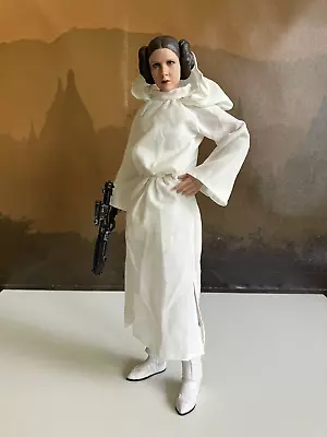 Buy 1/6 Hot Toys Star Wars Princess Leia Headsculpt, Body & White Dress Outfit A New • 66£