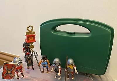 Buy Playmobil Roman Soldiers Gladiators Horse Helmets Armour Weapons & Case • 15.95£