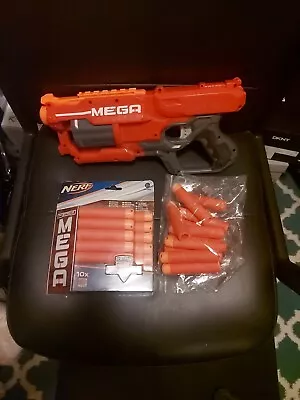 Buy Nerf Gun Mega With New Pack Of Ammo Red • 14.99£