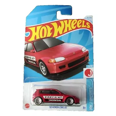 Buy Hot Wheels '92 Honda Civic EG 2024 HW J-Imports 4/10 Long Card • 6.99£