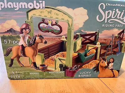 Buy PLAYMOBIL 9478 Dreamworks Spirit Riding Free Lucky And Spirit With Horse Stall • 0.99£