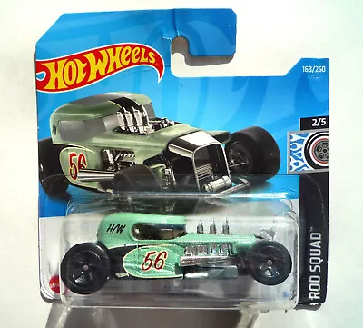 Buy Hot Wheels (Green) Mod Rod Rod Squard 2/5 (Short Card) 168/250 HCW65 • 2.65£