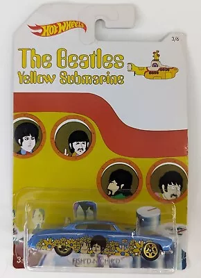 Buy Hot Wheels The Beatles Yellow Submarine Fish'D N Chip'D 2016 Diecast Car • 9.74£