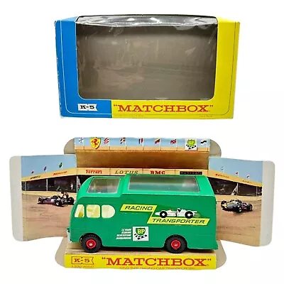 Buy Original Boxed Vintage Matchbox K-5 Racing Car Transporter ** Lesney ** • 98.95£