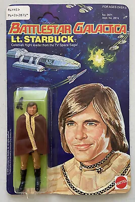 Buy Vintage 1978 Battlestar Galactica  LT STARBUCK  #2871 Mattel NICE BLISTER!_MOC • 236.25£