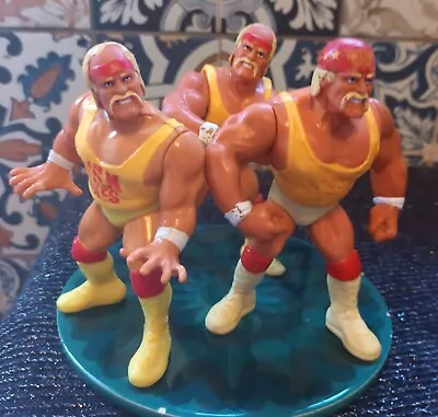 Buy X3 Hasbro WWF/WWE Hulk Hogan ‘Hulkster Rules’ Wrestling Action Man Figure's  • 15.55£