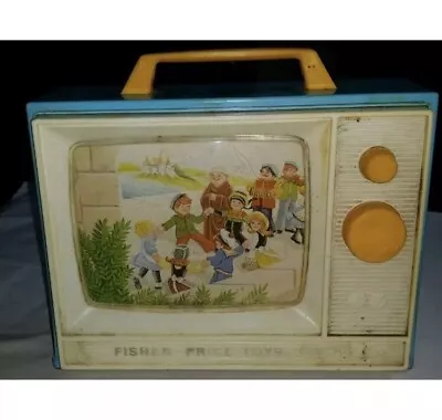 Buy Vintage '60s Fisher Price WIND UP TV No.113 Music Box Frere Jacques Brother John • 20£