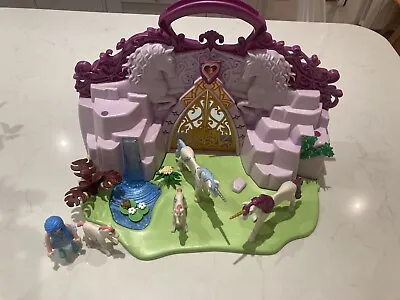 Buy Playmobil 6179 Fairies Set Take Along Carry Case Fairy Unicorn Garden • 15£
