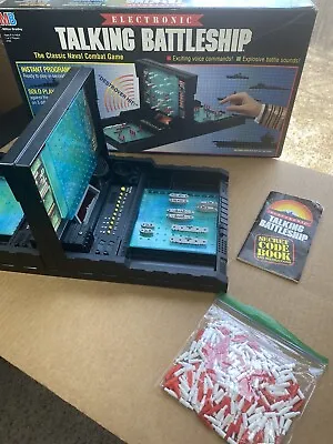 Buy 1989 Electronic Talking Battleship Board Game Milton Bradley Tested Works Hasbro • 57.03£