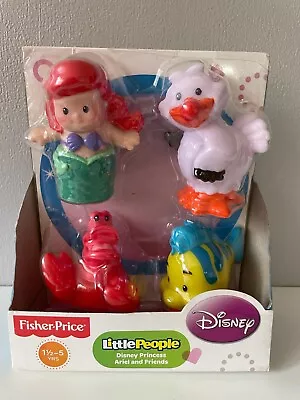 Buy Fisher Little People Disney Princess Ariel Little Mermaid And Friends Figure Set • 15£