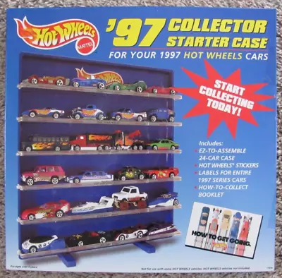 Buy Mattel Hot Wheels 97’ Collector Starter 24-car Display Case Stickers Labels • 37.54£