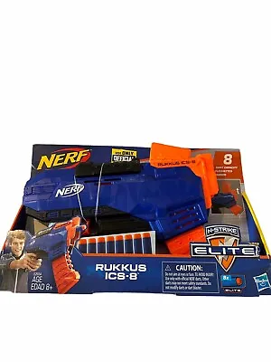Buy Nerf N-Strike Elite Rukkus Ics-8 Blaster Elite Darts 8 Included Pump Action New. • 12.99£