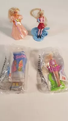 Buy 4 X Barbie Figures Toys McDonalds 1995 Happy Meal Fast Food Vintage Set Bagged • 9.99£