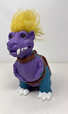 Buy Battle Trolls Trollasaurus  Figure Hasbro 1992 Vintage Purple Dinosaur • 20£