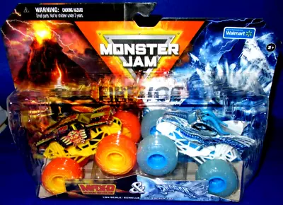 Buy Monster Jam Walmart Exclusive Double Fire & Ice Max-d Vs Dragon New 2024 • 40.91£