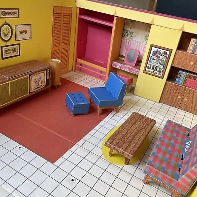 Buy Vintage Mattel 1962 Barbie Dream House  With Original  Furniture • 118.31£