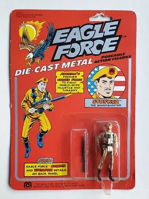 Buy Vintage Mego Eagle Force Stryker Moc Carded Action Figure 1981 • 25£