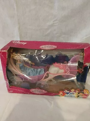 Buy Disney Princess Enchanted Horse & Carriage W/ Cinderella & Prince Barbies In Box • 26.06£