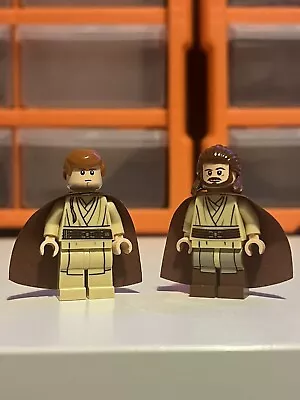 Buy Lego Star Wars Minifigures Qui-gon Jinn Sw0593 And Obi-Wan Sw0592 From Set 75058 • 35£